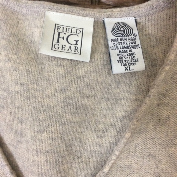 FG Button down Sweater Vest XL - Picture 3 of 5